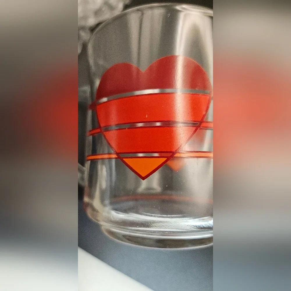 Vintage Luminarc Heart Mug
